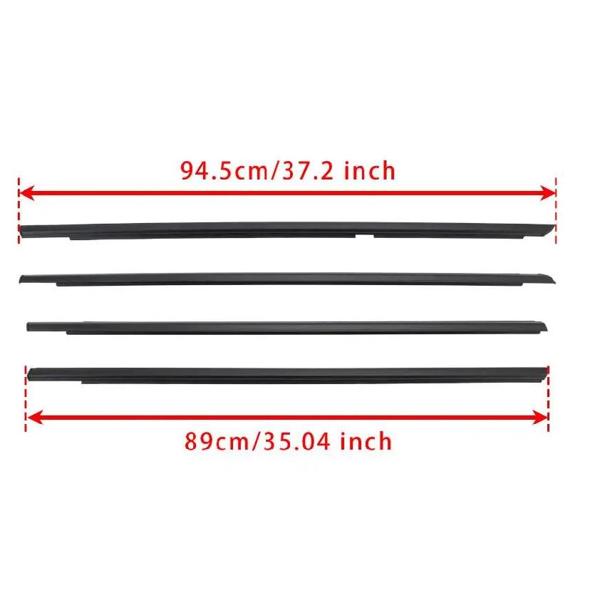 4 Pieces 5 Doors Outside Moulding Window Belt Line for Grand Vitara 2011 83831-65J00 Window Glass Rubber Seal