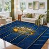 Leeds Rhinos Design Crystal Velvet Rug Soft Decorative Mat for Bedroom Entrance