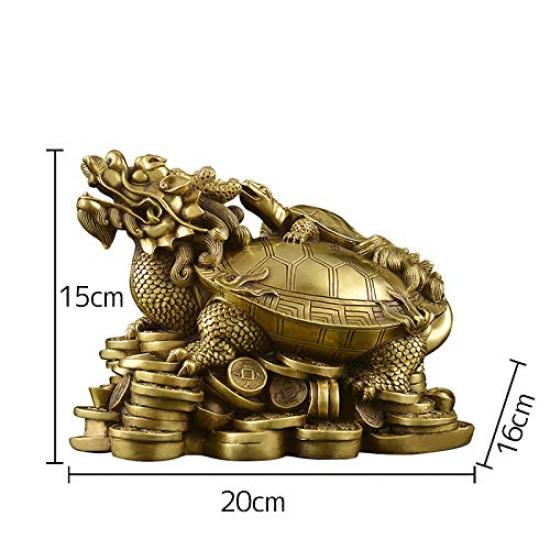 Дракон Черепаха Лонги Родитель и ребенок с пятью императорами Монета Медь Латунь Фэн-шуй Товары Украшение Удача Удача Удача Удача Удача Бизнес