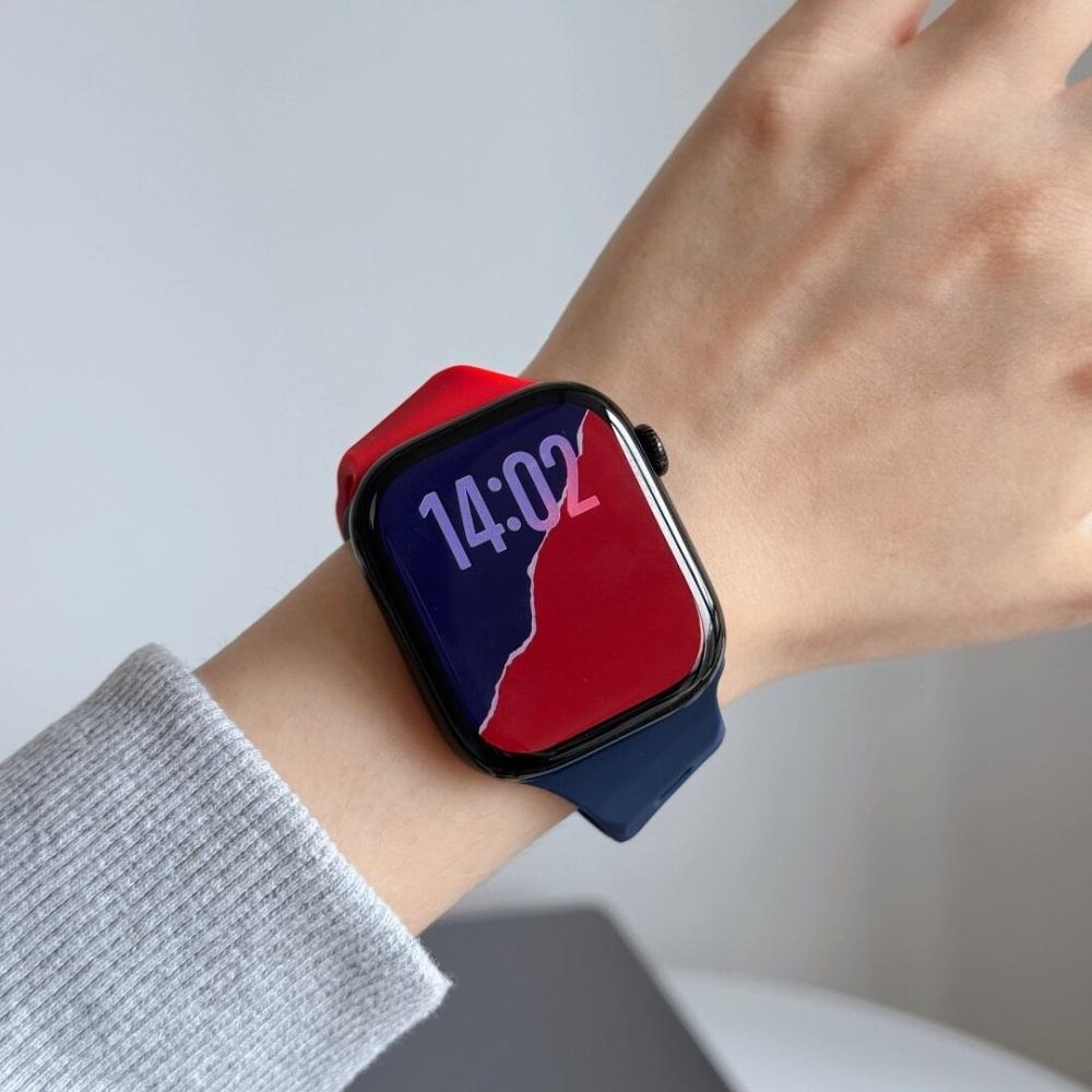 Необычный диагональный крой Спортивный ремешок Для Apple Watch Ultra3 11 10 9 8 7 6 SE Мягкий силиконовый легкий браслет Ремешок Для iWatch 46MM 42MM 44MM 45MM 49MM