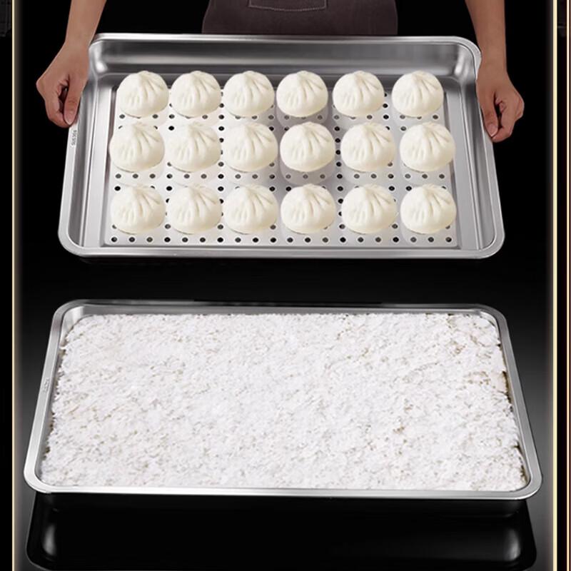 304 Stainless Steel Perforated Steaming Tray
