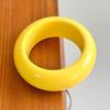 Bohemian Round Wide Bracelet Solid Color Retro  Hand Ring Cute Acrylic Bangle  Decoration