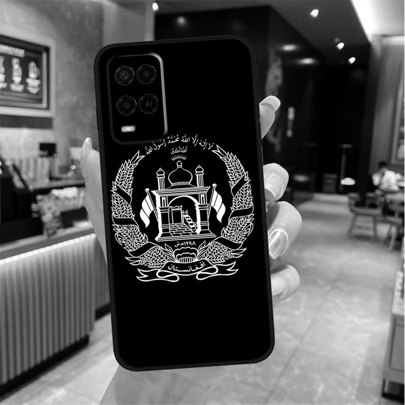 Чехол-баннер с флагом Афганистана для Oppo A98 A18 A38 A58 A78 A60 A80 A40 A96 A76 A16 A94 A74 A54 A15 A17 A57 A77 A5 Pro