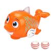 Infant Cartoon Dolphin Floating Ball Toy Boys Girls Light Music Toy Preschool Educational Toy Christmas Gift for Toddler