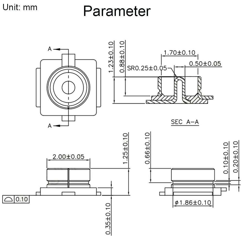 10Pcs IPEX U.FL-R-SMT SMT PCB Board Connector For SMD IPX Male Plug MINI Card Antenna Base