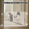 Раздвижная дверца для питомцев без сверления, автоматический выдвижной забор для кошек, барьерная калитка от перепрыгивания, уличная калитка, для лестниц, дверных проемов