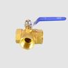 Hose Switch Female Brass Full Port T-Port L-Port 3 Way Ball Valve Connector Adapter for Water Oil Air Gas