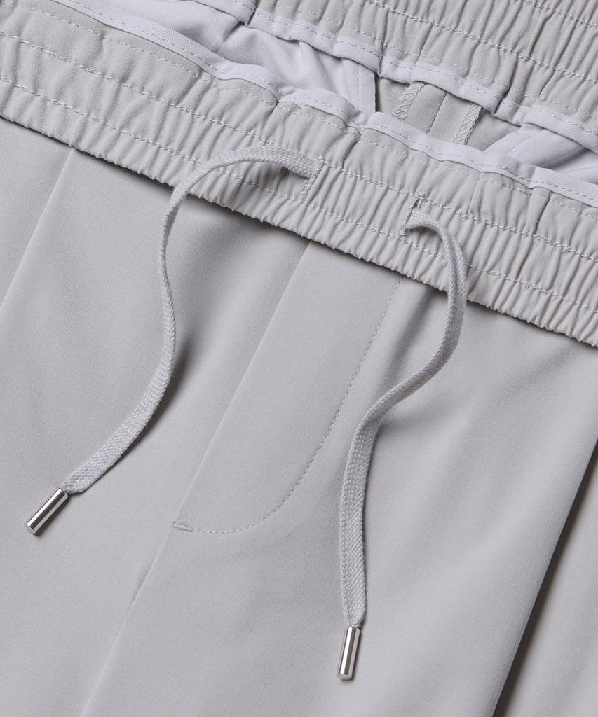 MUSINSA STANDARD [Cooltandard] One-Pleat Wide Elastic Waist Slacks [Light Gray]