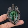 Tree Of Life Emerald Pendant, 999 Copper Wire Wrapped Pendant Gemstone Jewelry, Handmade Pendant Amazing Jewelry, Gift For Her