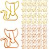 20 скрепок в виде кошек, милые мини-скрепки в форме кошек золотистого и розового золота, забавные скрепки в форме маленьких животных, закладка, план-зажим