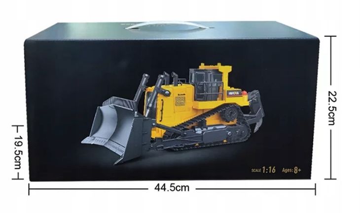Huina 1554 Loader Rc Bulldozer Toy Large 1:16 Gift For Kids