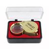 30X 20X 10X Pocket Loupe Magnifier Metal Jewelry Magnifying Glass Foldable Lens Triplet Glass Diamond Jewelers Eye Glass Tools