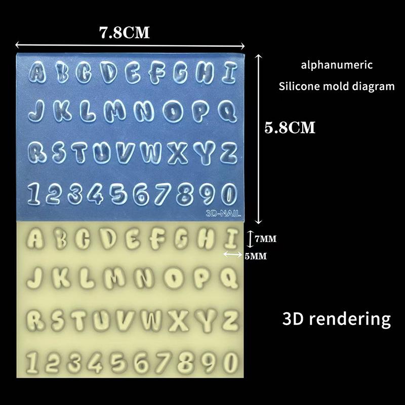3D Буква Музыкальная Нота Число Ноготь Силиконовая Форма Сделай Сам Инструменты для Украшения Ногтей Шаблоны для Ногтей Инструмент для Дизайна Маникюра Принадлежности