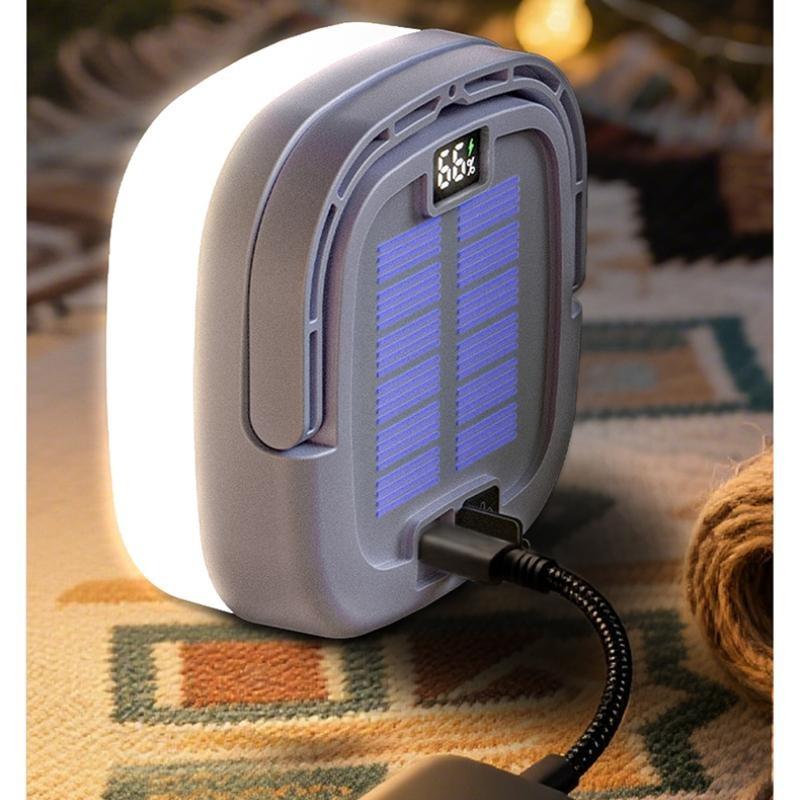 Уличная садовая палатка с цифровым дисплеем, солнечный кемпинговый фонарь с 5 режимами для быстрой зарядки и защиты от перезаряда, специально разработанный для кемпинга