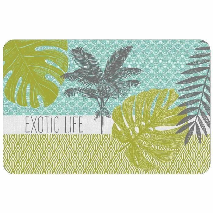 Set de table - Exotic palm - 28 x 44 cm - Opaque - Synthétique - Lavable