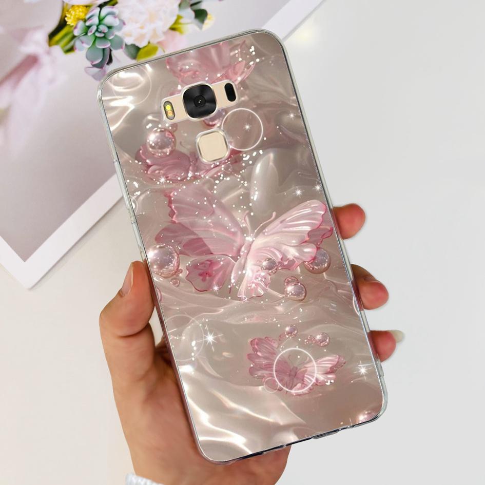 Чехол для Asus ZenFone 3 Max ZC553KL Популярный Цветок Бабочка Мягкий Силиконовый Чехол для Телефона Для ASUS X00DD X00DDA XOODD ZC553KL Funda