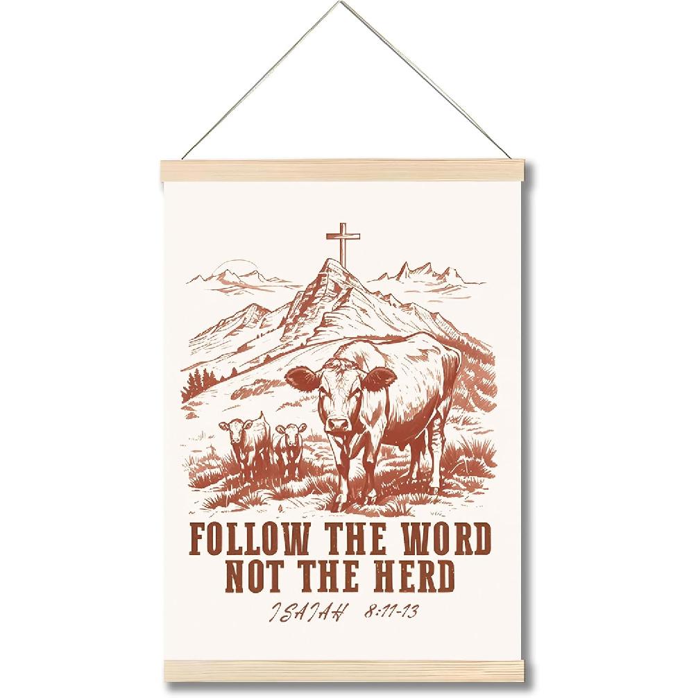 Forest Charger Christian Wall Decor, Bible Emergency Numbers Wall Art Poster, pirational Scripture Reference for Various Emotions Canvas Prints,