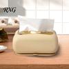 Space Saving Tissue Box Suction Cup Box, Wall Mounted Waterproof Silicone Holder, Modern Heavy Duty Dispenser Style Solid Color Dispenser, for