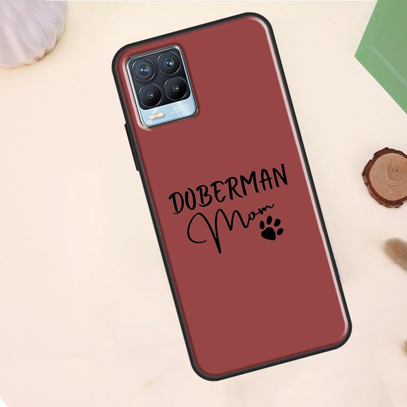 Cartoon Doberman Dog Case For Realme C63 C61 C65 C67 C75 C55 C51 C53 C35 C71 11 12 13 14 15 Pro Plus GT6 GT7 Pro