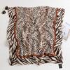 Thin Versatile Color Matching Leopard Print Cotton and Linen Silk Scarf Women's Summer Air-conditioned Room Dual-purpose Long Shawl