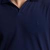 Polo Ralph Lauren Однотонная рубашка поло с коротким рукавом и воротником поло Мужские топы Синий 710941449-001