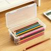 Pen Storage Box, Transparent Storage Box, Marking Pen, Sketching Pen, Drawing Pen, Color Pencil Case, Student Stationery