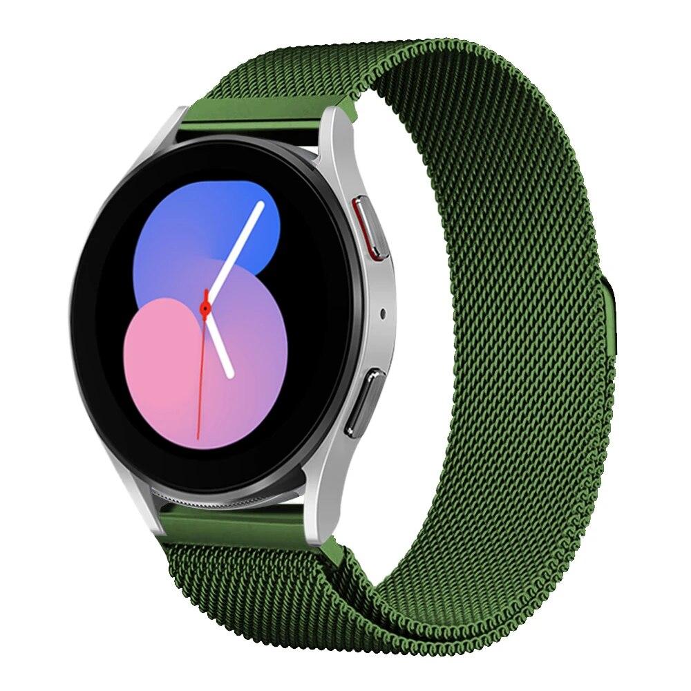 Ремешок 20 мм 22 мм для Samsung Galaxy Watch 4/5/6/5Pro 44 мм/40 мм/Active 2 браслет с магнитной петлей Galaxy Watch 4/6 classic 46 мм 42 мм