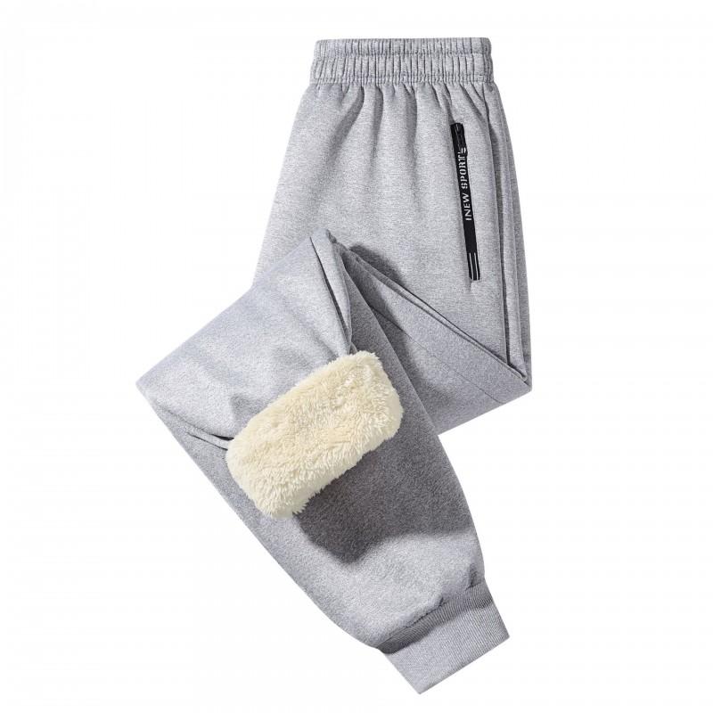 Mens Winter Fleece Lined - Warm Casual Joggers Thermal Trousers