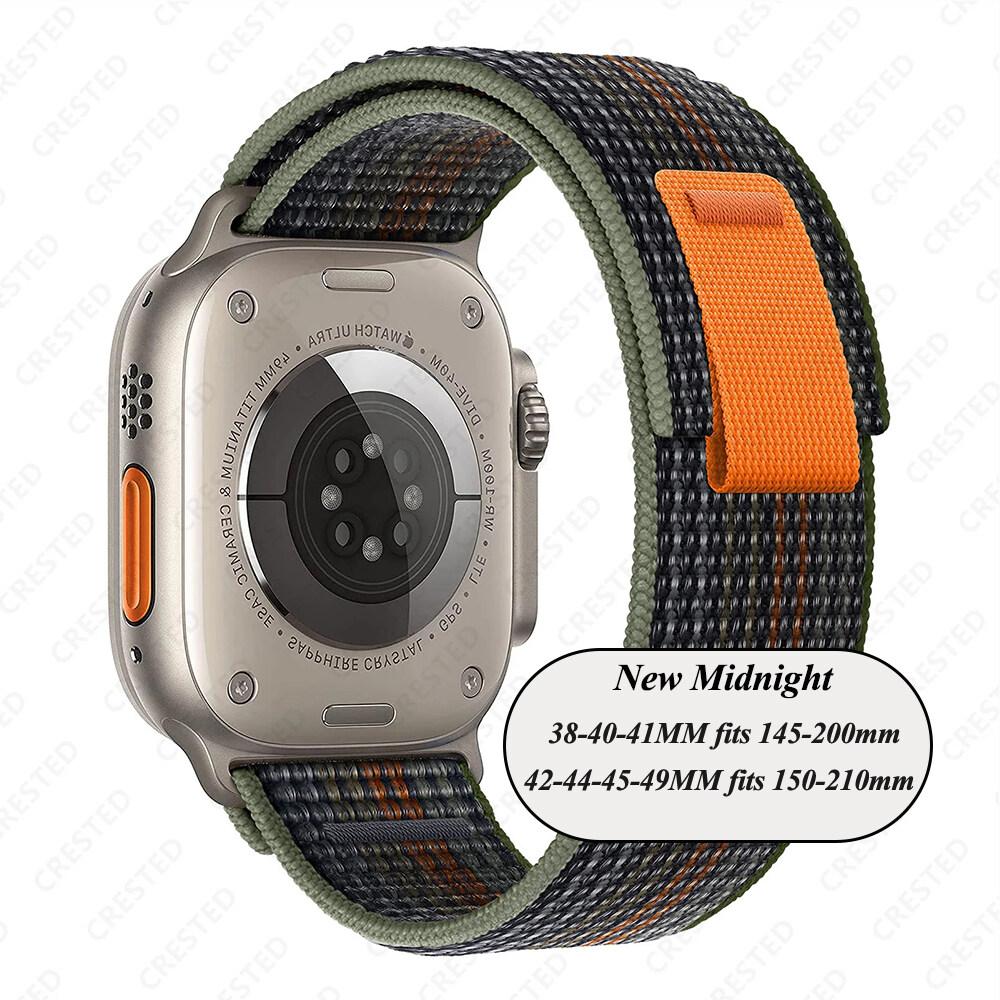 Ремешок Trail Loop для Apple Watch Ultra 2/Ultra 49 мм 45 мм 41 мм 44 мм 40 мм 42 мм 38 мм Нейлоновый ремешок iWatch для Apple Watch Series 9 8 7 6 SE 5 4 3 2 1