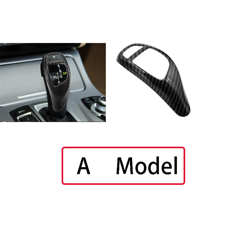 Автомобильная ручка переключения передач, накладка из углеродного волокна, стильная наклейка для BMW F20 F30 F31 F34 X5 F15 X6 F16 X3 F25 X4