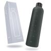 BREMENT Water Bottle with Time Marker, 1 Liter, 1000ml, BPA-Free, Made from Tritan (Medical Grade Tritan) - Large Capacity (Matte Black) [Drink 2