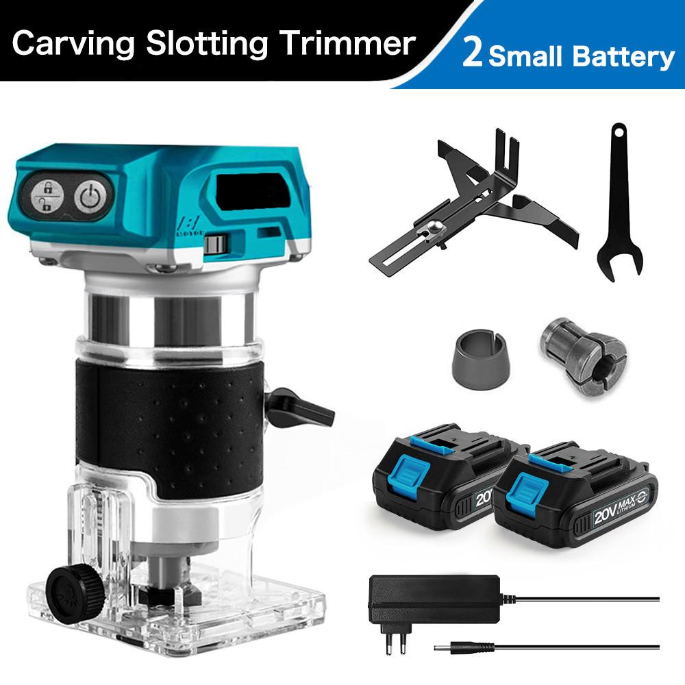 3300rpm Brushless Electric Handheld Trimmer Cordless Portable Wood Router Woodworking Engraving Slotting Machine