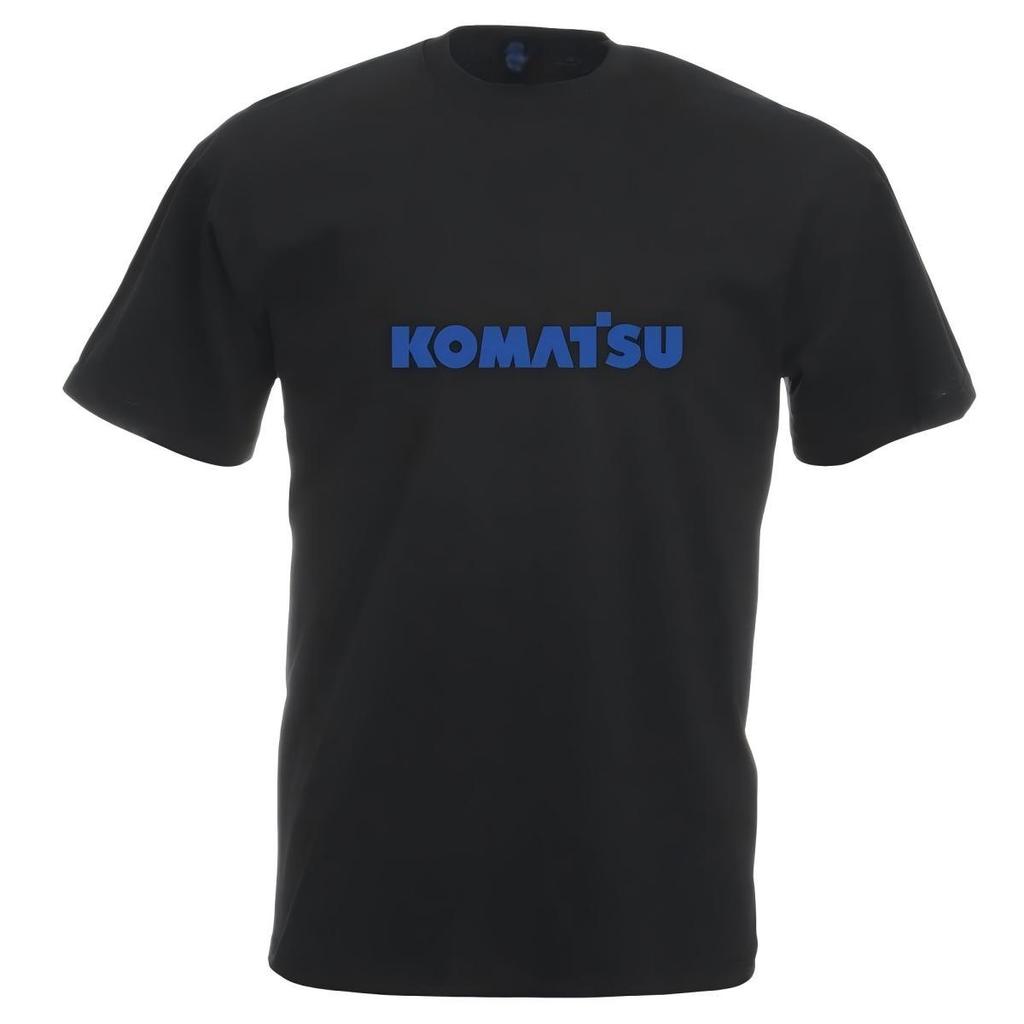 Футболка с синим логотипом Komatsu