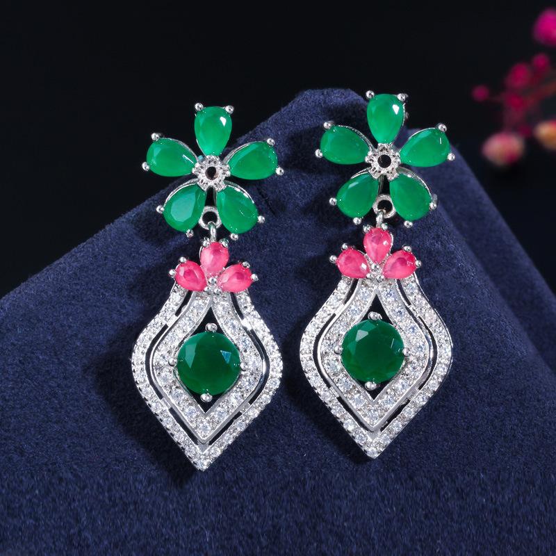 E0285 Персонализированные серьги, Креативные серьги с цирконами