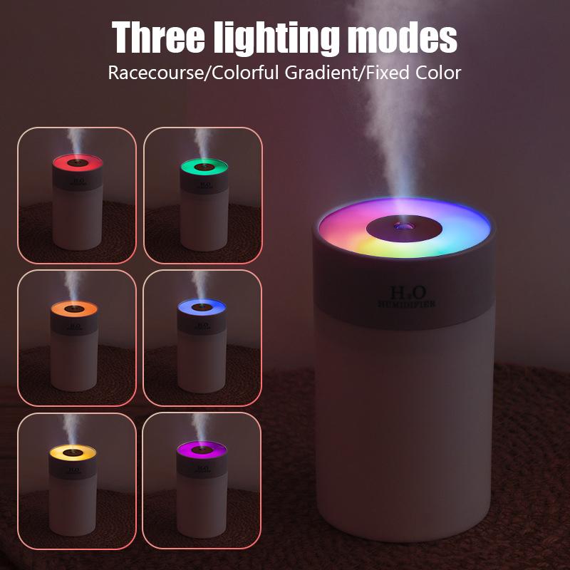 260 мл светящийся увлажнитель воздуха для домашнего рабочего стола, маленькая добавка к воде, спрей, USB, цветной ночник, автомобильное ароматическое масло, увлажнители