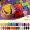 Needle Wool RovingFelting Kit for Beginners - 30 Colors with Felting Needles Felting Pad Supplies and Guide Card for DIY Craft