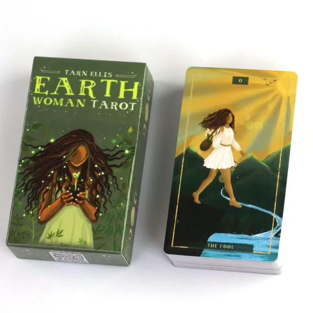 Earth Woman Tarot Deck 78Pcs Cards Nurture Your Intuition and Celebrate Mother Nature's Wisdom Table Game