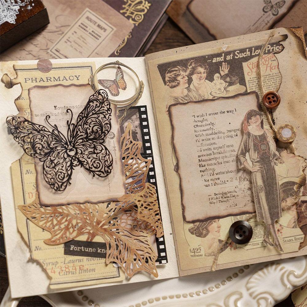 Самоклеящиеся стикеры Винтажная серия Обожжённый Отрывной блокнот Список дел Блокноты Студент