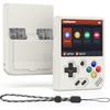 Аксессуары для Miyoo Mini Plus, Мягкий [Противоскользящий] [Ударопрочный] Индивидуальный Защитный Чехол для Miyoo Mini Plus с Ремешком - Цвет Слоновой Кости