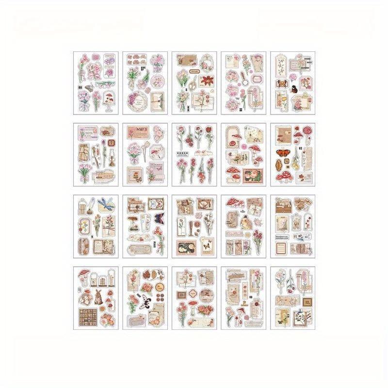 1 шт. серия «Старые мечты, новая любовь» наклейки-материалы для украшения блокнота с растениями, материал для блокнота, картон