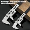 Large Open Adjustable Wrench, Right Angle F Wrench, Large Diameter Pipe Wrench, Can Tighten Special-shaped Pipe, Valve Pipe Fittings, Nuts, Etc