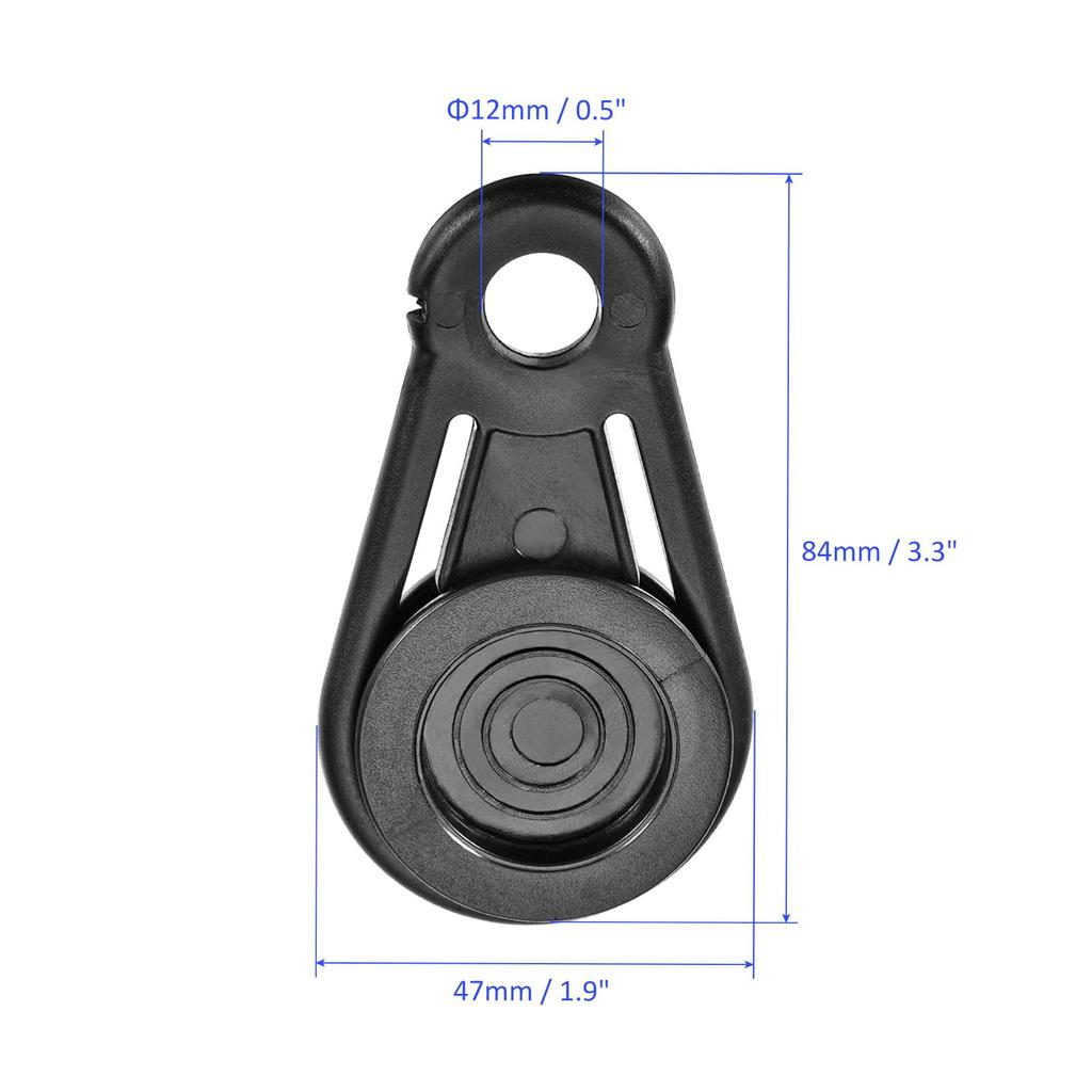 M METERXITY 6 Pack Tarp Grabber Tent Clip Outdoor Водонепроницаемый тент от солнца тент Передвижной зажим для брезента подходит для кемпинга и пеших походов - (12мм черный)