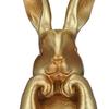 Пасхальное украшение Весенние кролики Милая фигурка кролика из смолы Золотые кролики Статуэтка кролика Фигурки кроликов Декор для дома
