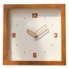 Настенные часы на батарейках модные квадратные минималистичные деревянные часы бесшумные современные часы