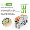 DIN Rail Fast Wire Cable Connectors 3/5Pin Universal Compact Conductor Spring Splicing Wiring Connector Push-in Terminal Block