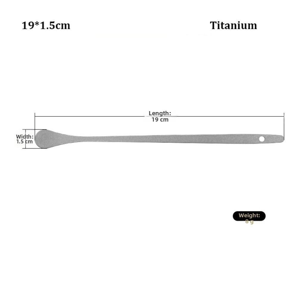 Titanium/ Stainless Steel Coffee Tea Stirring Spoon  Outdoor Kitchen Supplies