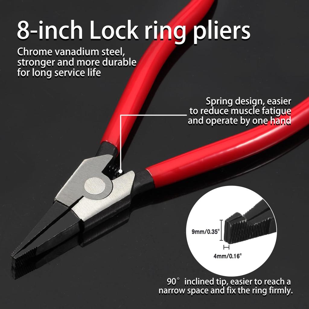 LEONTOOL Precision Snap Ring Split Ring Locking Ring Removal Tool for Concentric Retaining Dedicated Tool for Shaft Right 90 for Master Cylinder