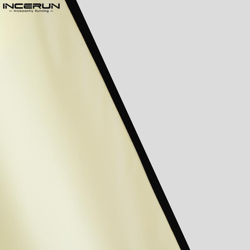 INCERUN Мужской стеганый безрукавный жилет на пуговицах и комплекты длинных прямых брюк