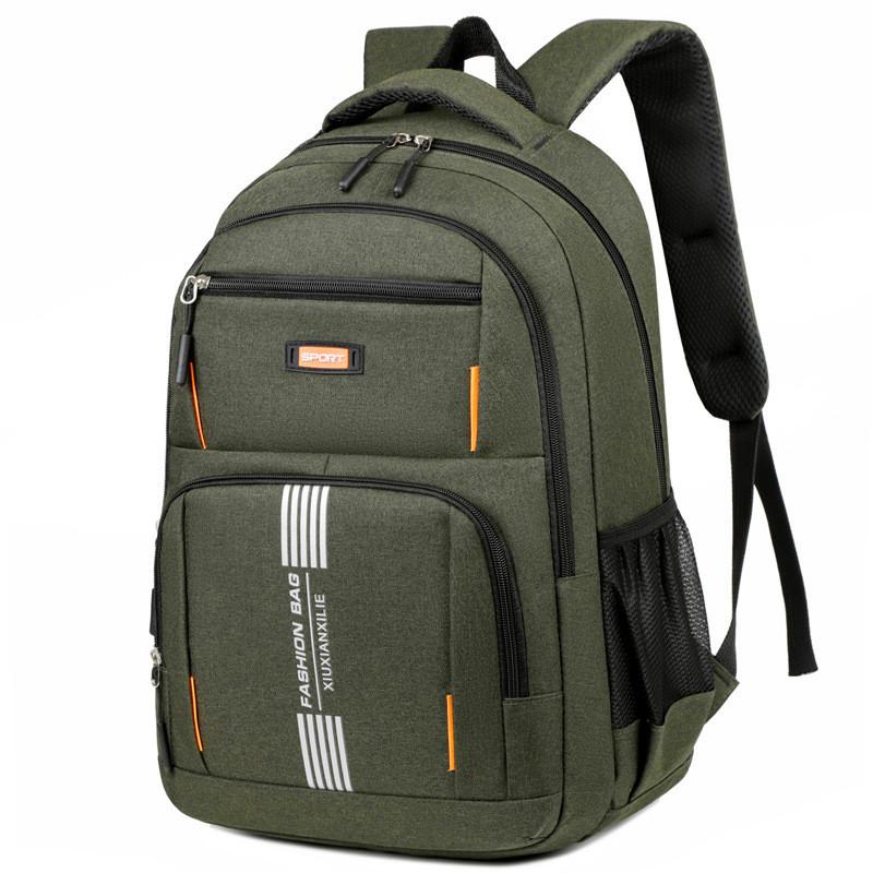 Unisex Large Capacity Oxford Backpack With Breathable Design Laptop Compartment