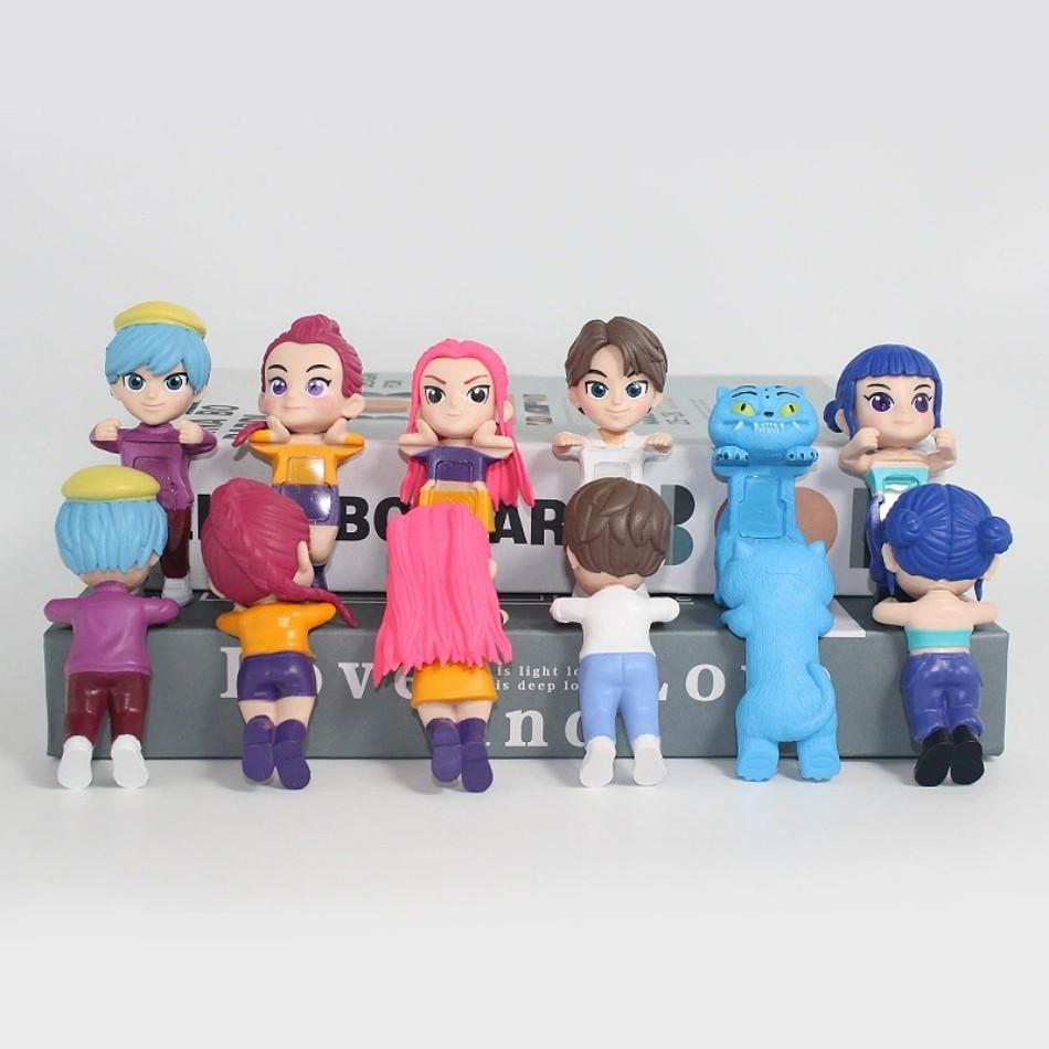 Продажа Kpop Охотники на демонов Серия Blind Box Аниме Фигурки Украшения Куклы Фанаты Детский Подарок на День Рождения Случайный Blind Box